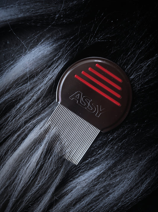 Peigne anti-poux ASSY pro en acier inoxydable pour éliminé poux et lentes .